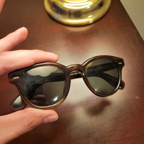 Oliver Peoples Cary Grant Tortoise Shell Polarized Sunglass - Picture 2 of 11